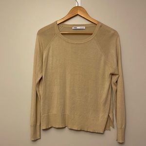 ZARA - Crew Neck Knit Sweater - Size Medium